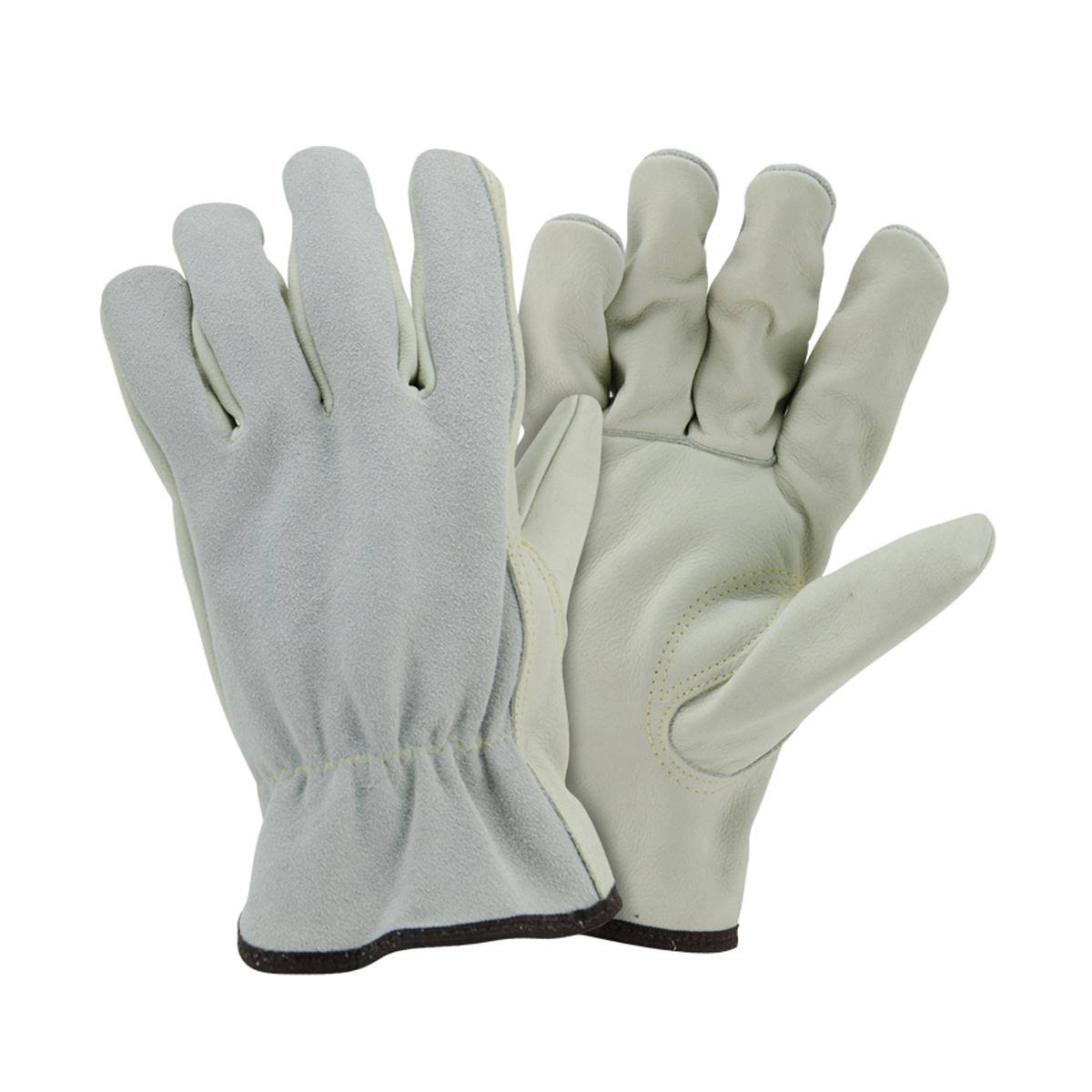 Medium Select Grain Cowhide Palm Split Back Driver Gloves V9742