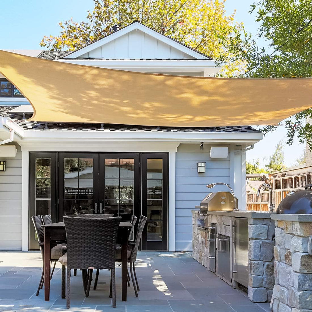 10x13ft Waterproof Sun Shade Sail with Hardware Kit G852153