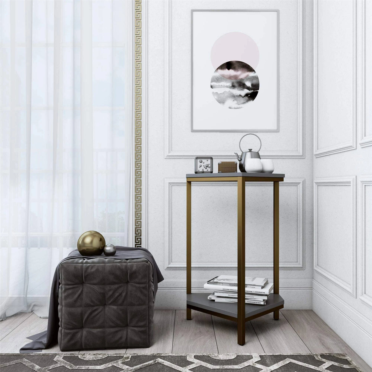 Gray End Table Set H1143