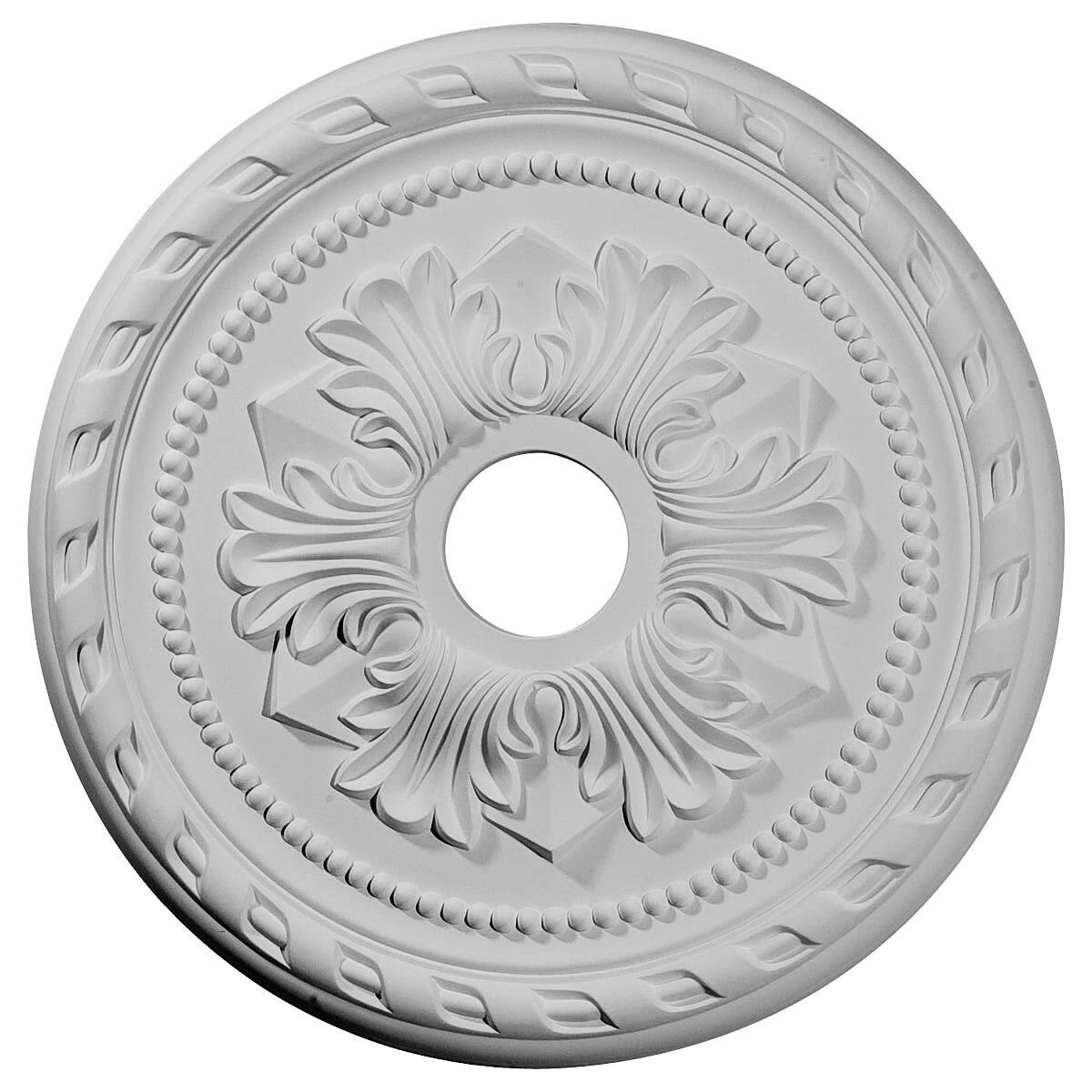 Hand-Painted Copper Green Palmetto Ceiling Medallion I252