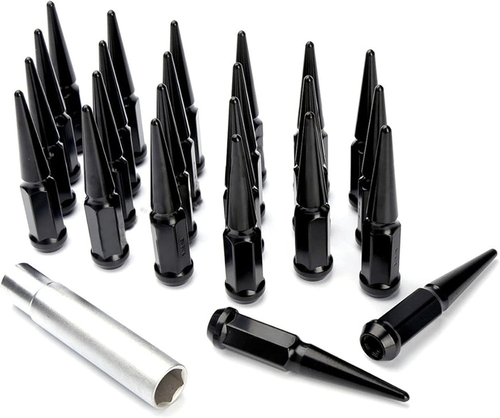 24 Chrome Spike Lug Nuts 1/2-20 Taper Pack of 2 N6924