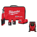 12V Lithium-Ion Brushless Cordless 1/4 in. Ratchet Kit with Compact Inflator R46717