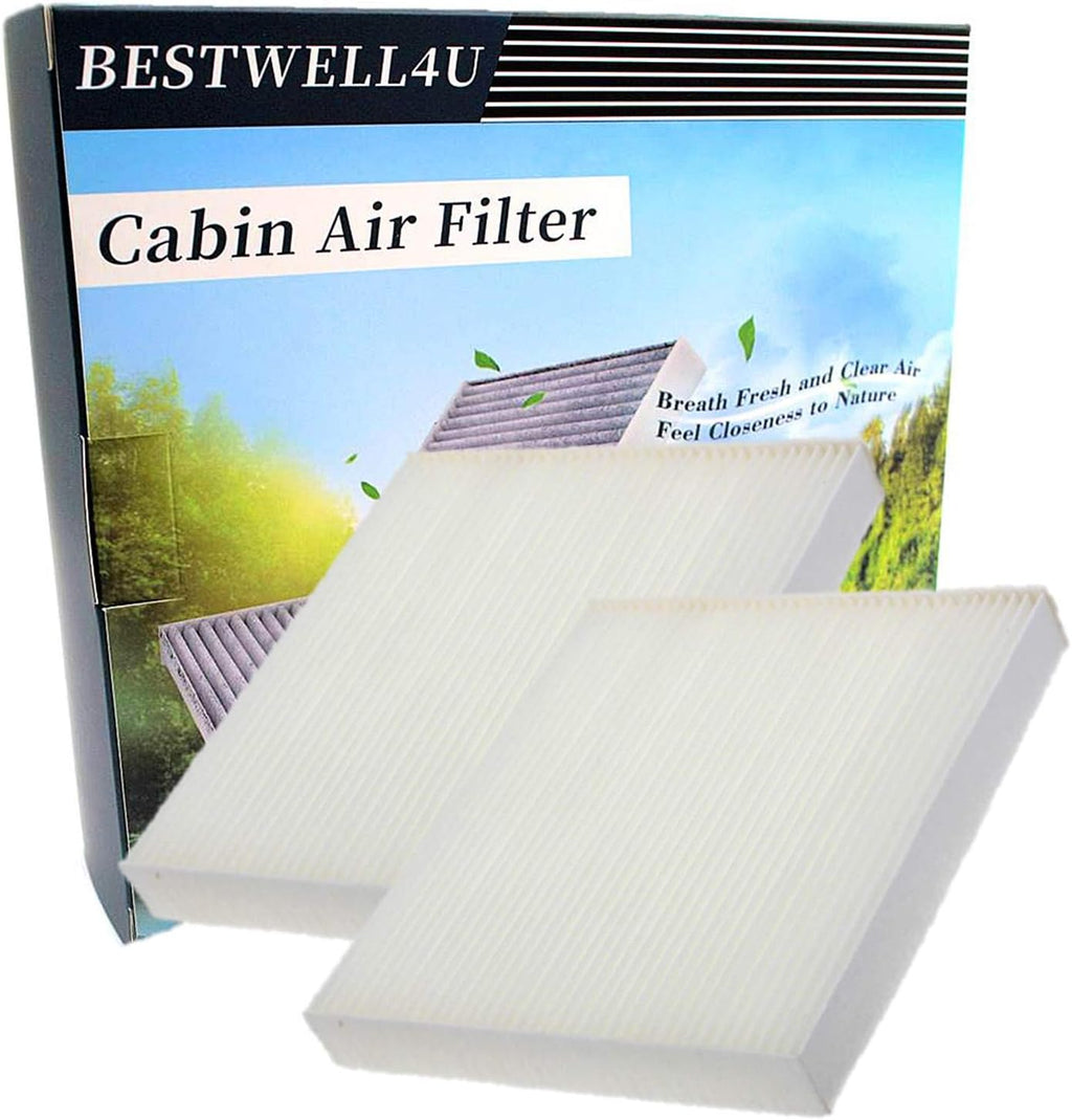 2 Pack White Cabin Air Filter E523