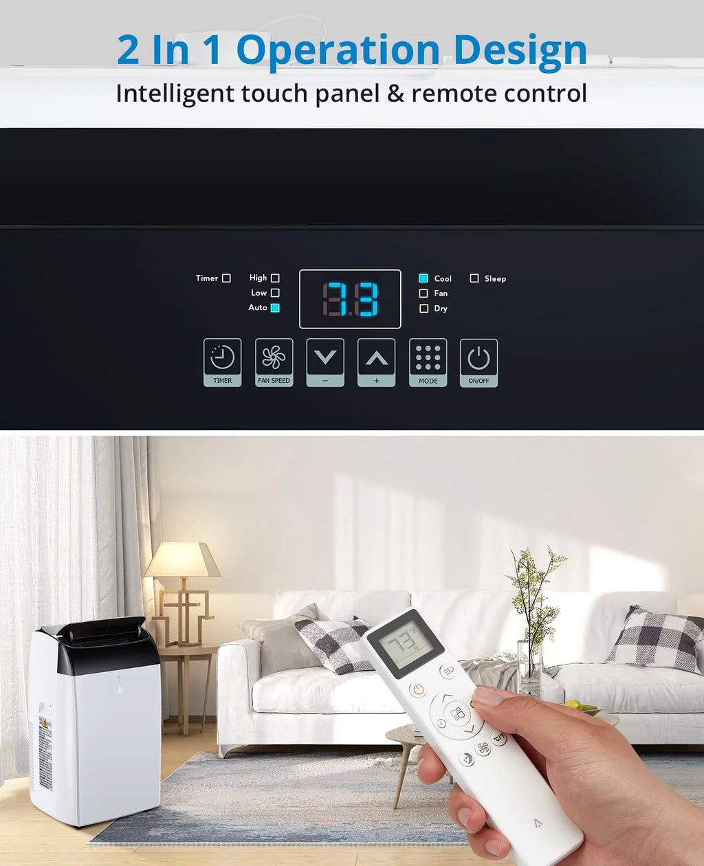 10000 BTU Portable Air Conditioner 3-in-1 with Remote Control J130481