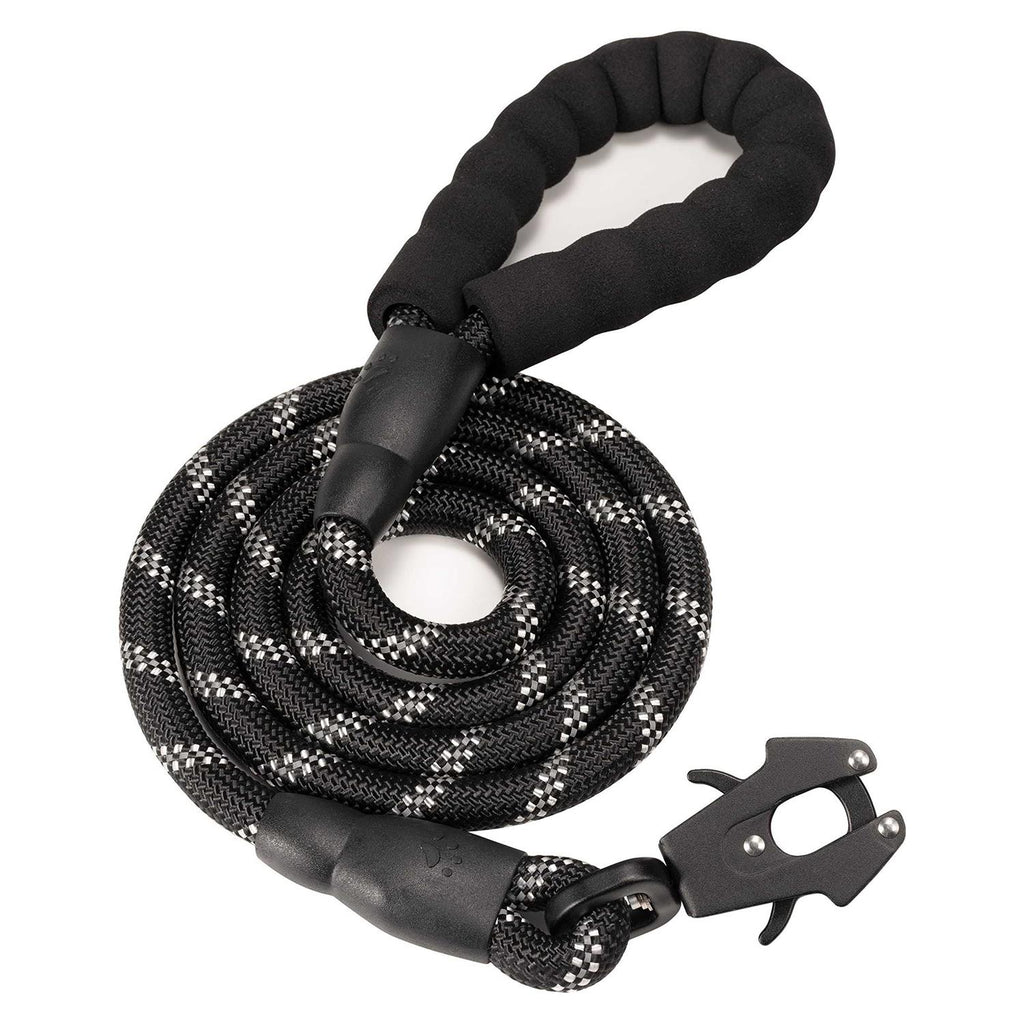 Heavy Duty Reflective Nylon Dog Leash with Aluminum Locking Clip J78088