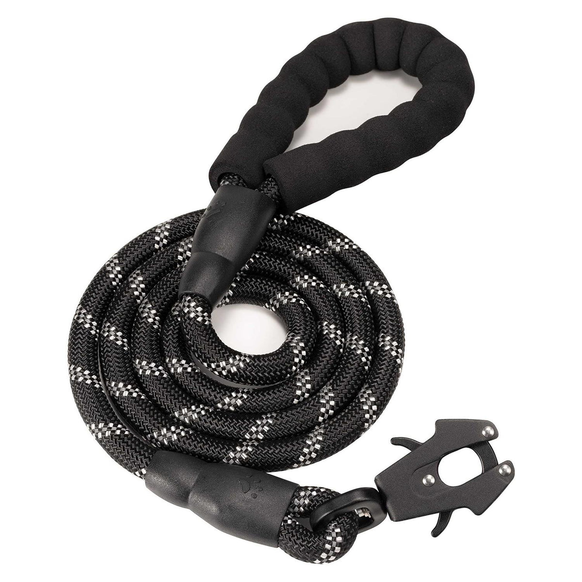 Heavy Duty Reflective Nylon Dog Leash with Aluminum Locking Clip J78088