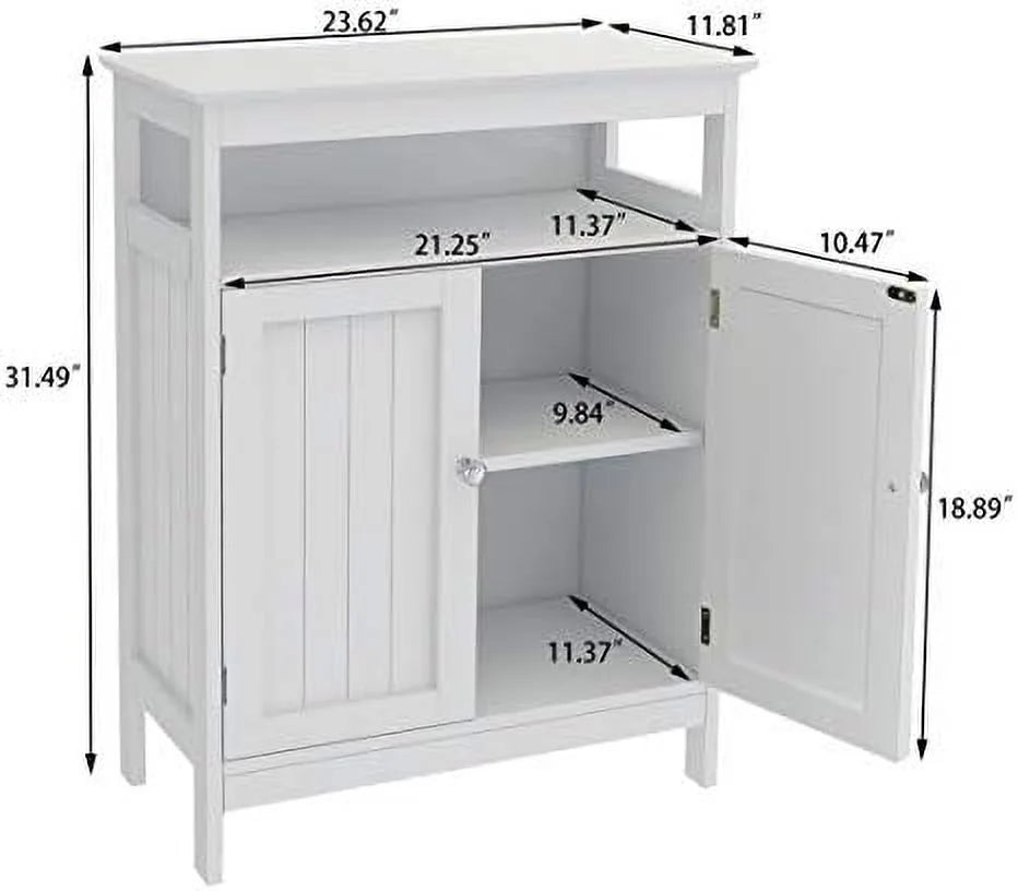 Sideboard Cabinet with Natural Rattan Doors and Solid Wood Feet U57927