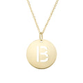 14k Yellow Gold Polished Initial Necklace With Lobster Clasp 18 Inch K744