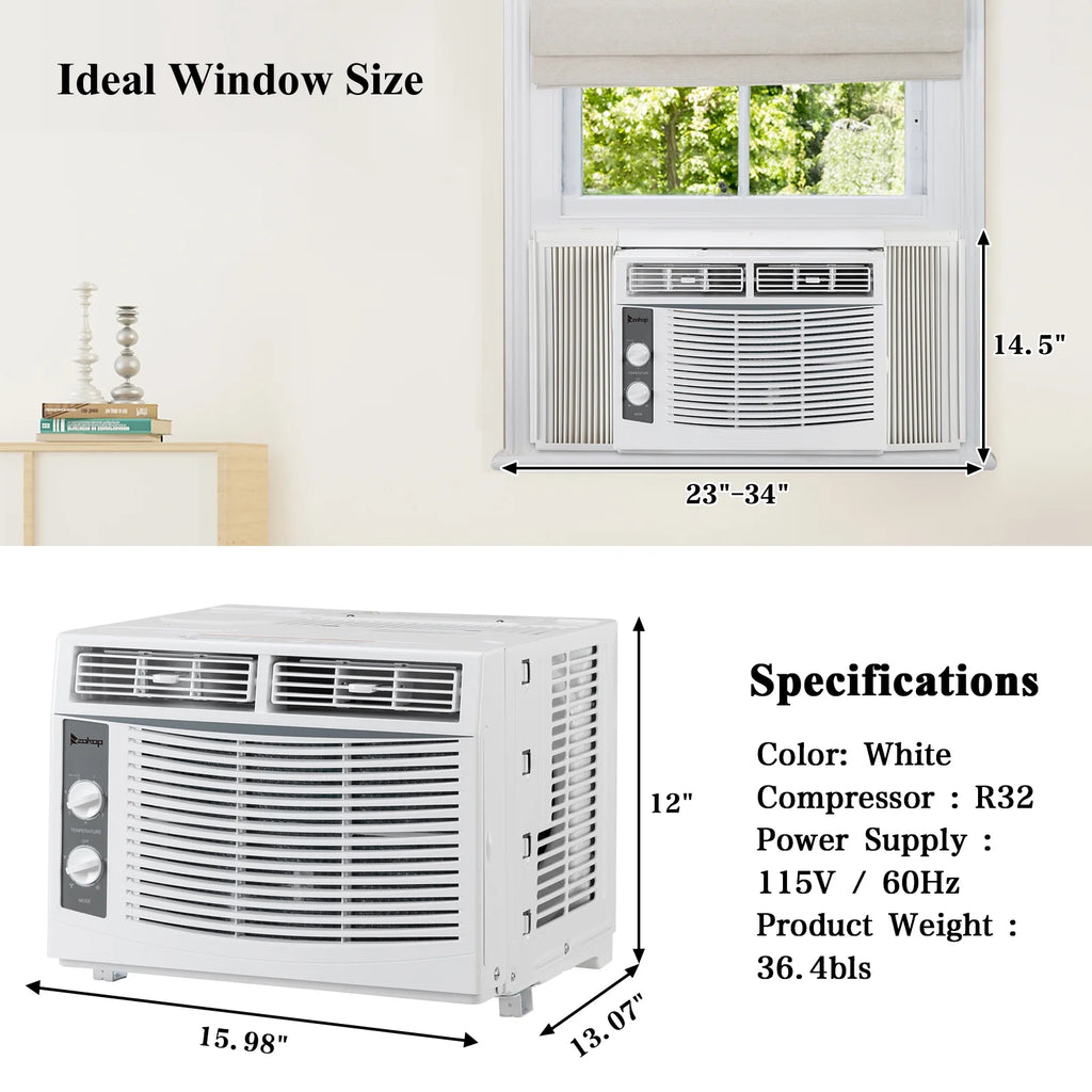5,000 BTU Window Air Conditioner with Installation Kit K3324