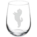 Shih Tzu Standing Stemless Wine Glass 17 Oz F43259