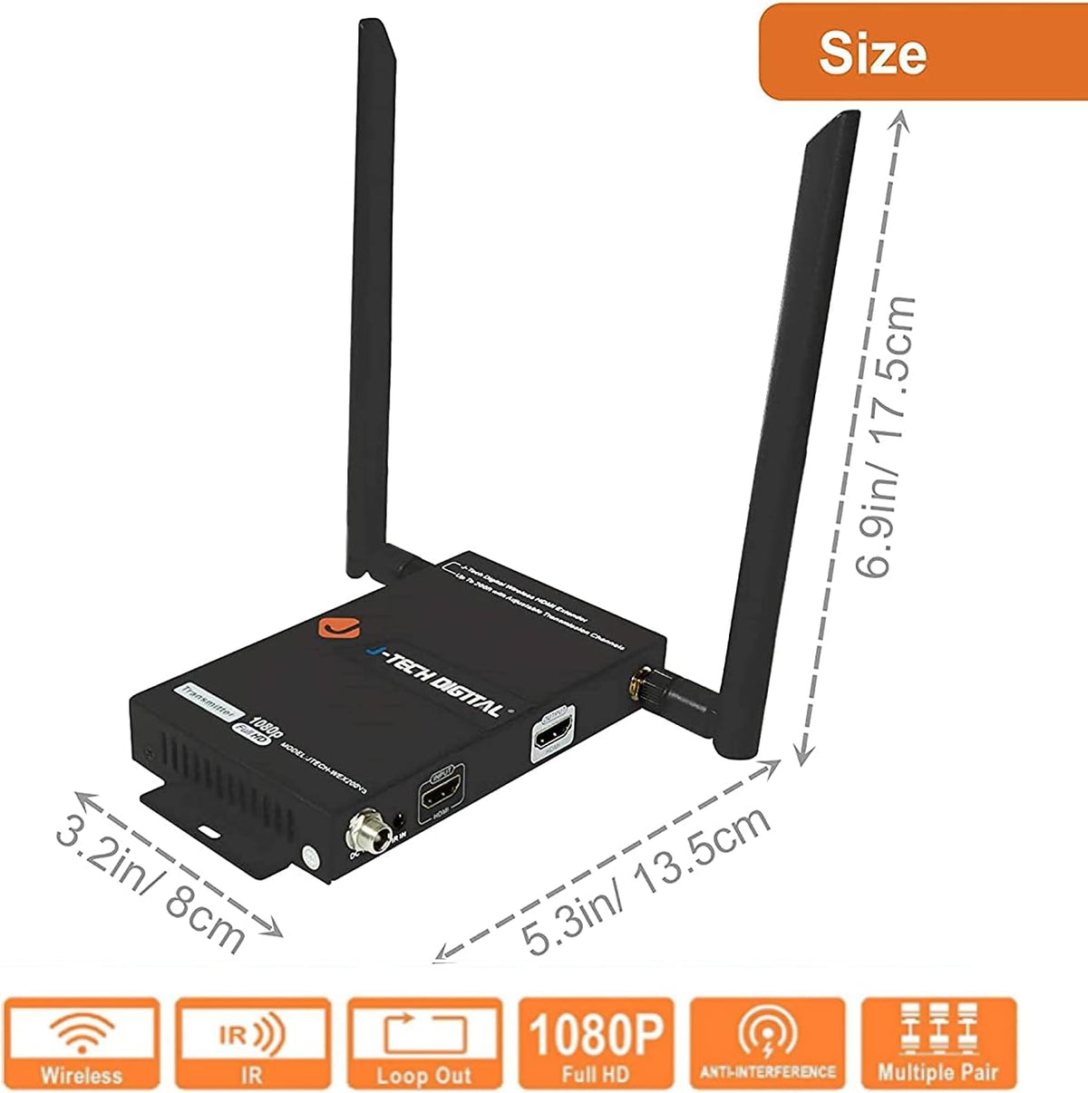 Wireless HDMI Extender Receiver Only W40316
