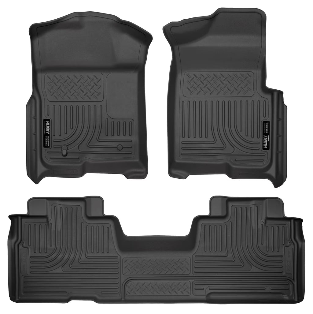 Black Front & 2nd Seat Floor Liners for Ford F150 G912417