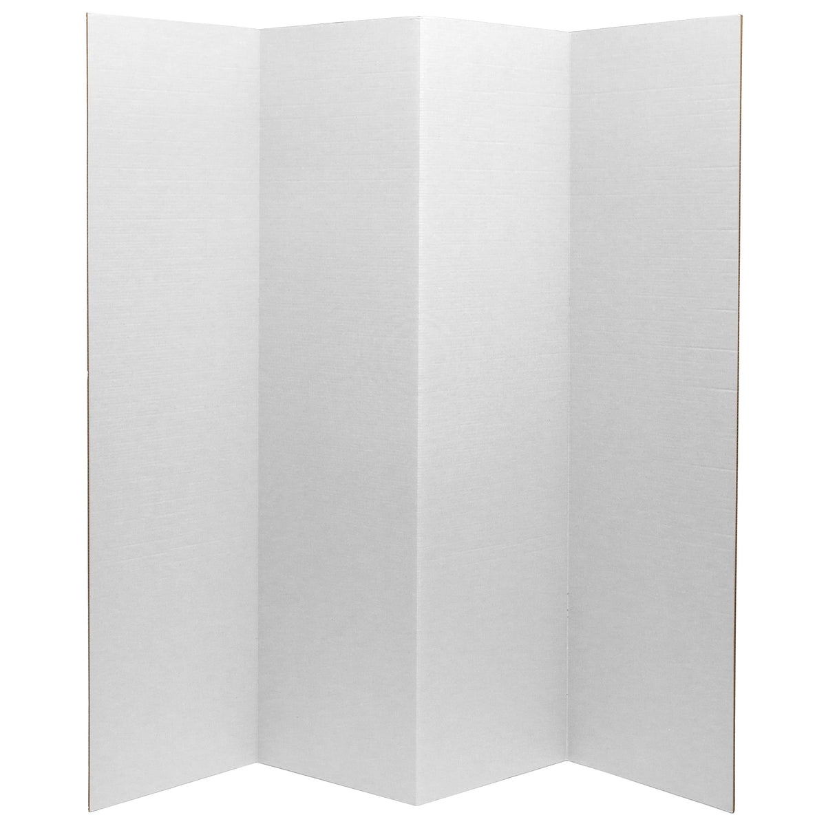 6 Ft. Tall White 4 Panel Room Divider W938960