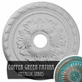 Hand-Painted Copper Green Palmetto Ceiling Medallion I252