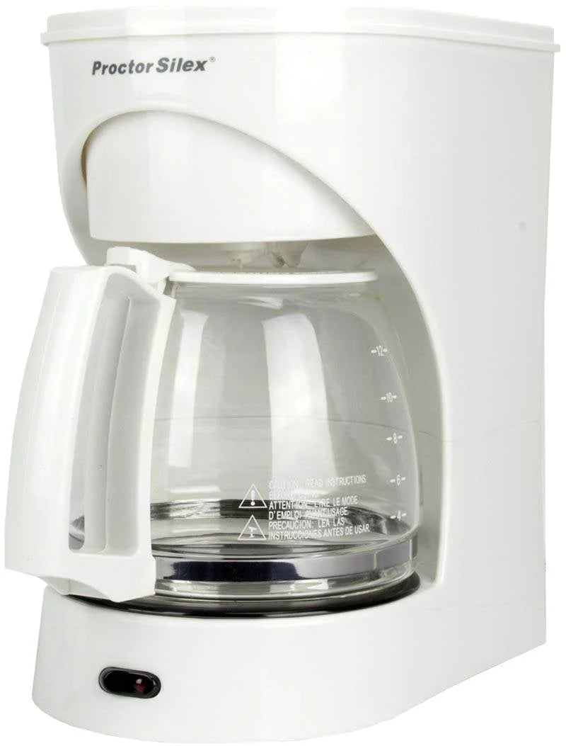 12-Cup White Coffee Maker V7030