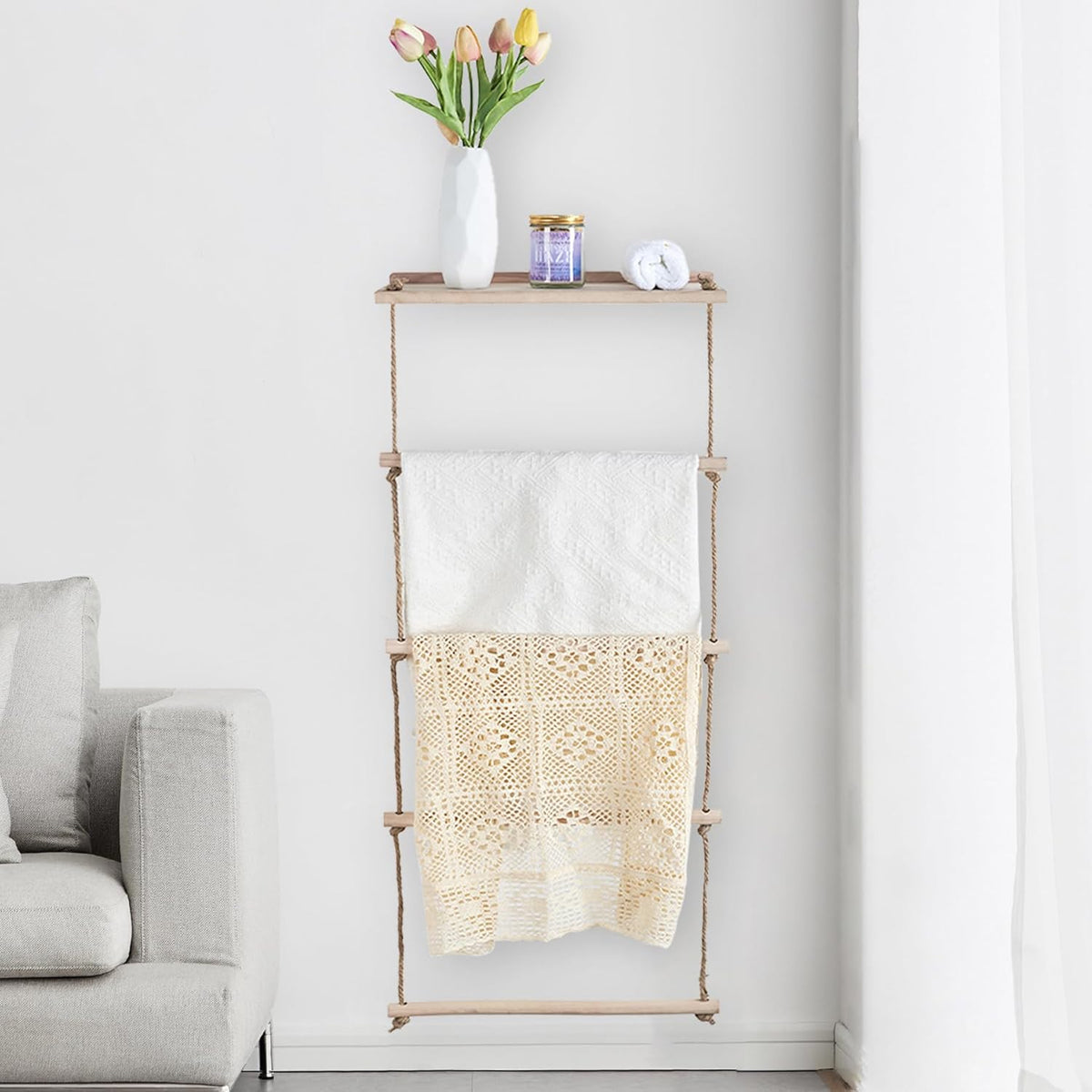 Wooden Blanket Ladder B7845