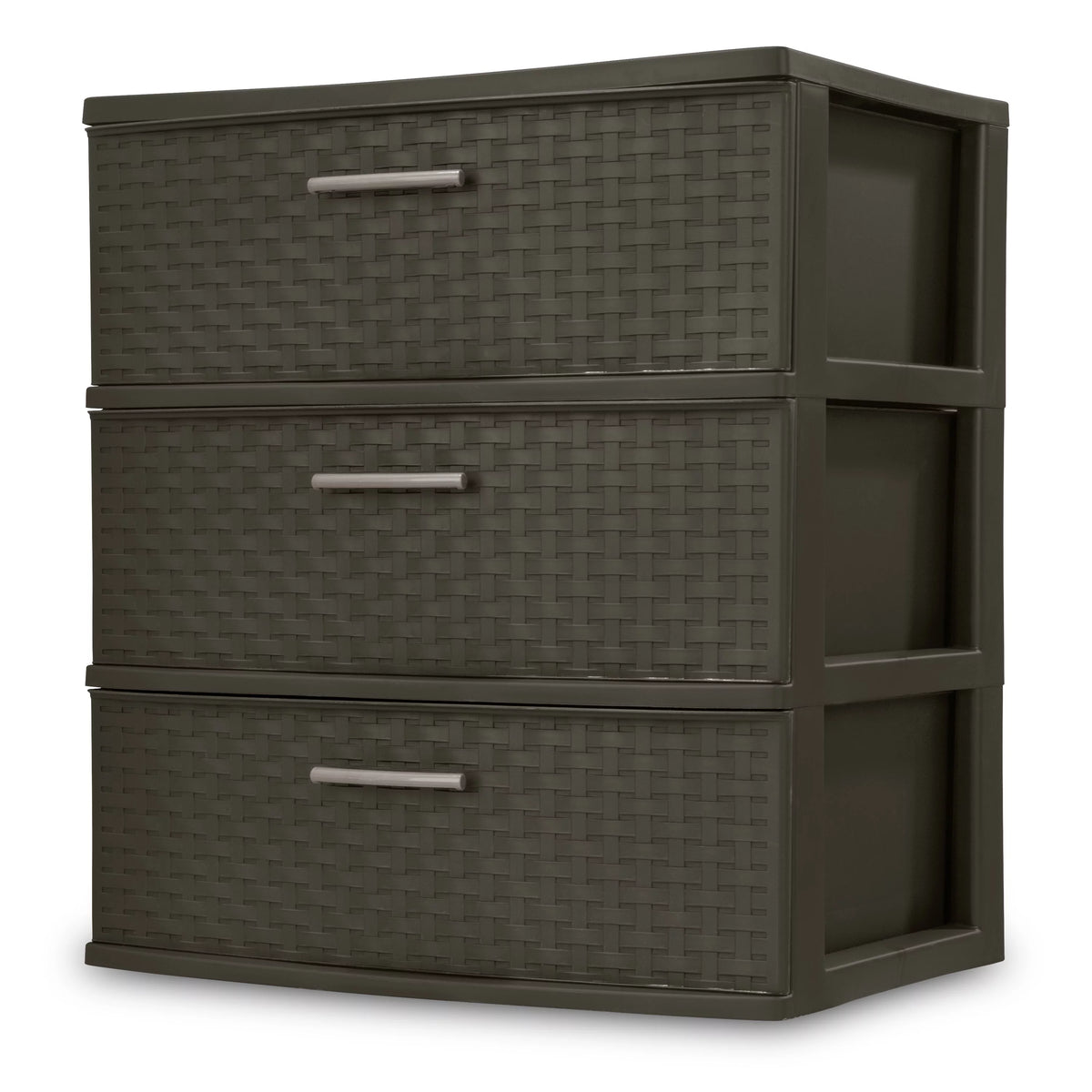3 Drawer Wide Weave Tower Espresso B709746