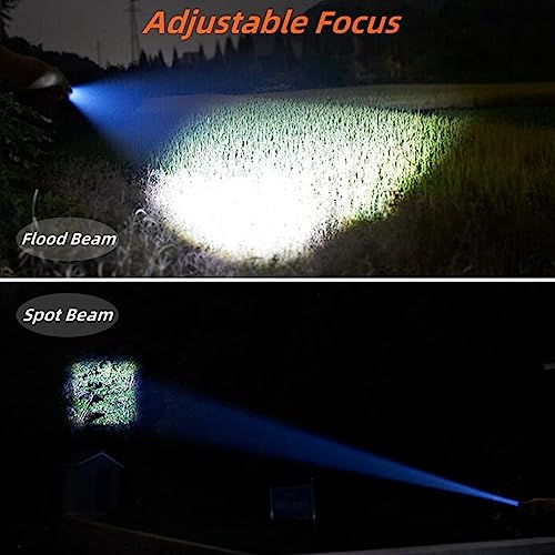 2 Pack 5 Modes 3000 High Lumens Waterproof Led Tactical Flashlights G831