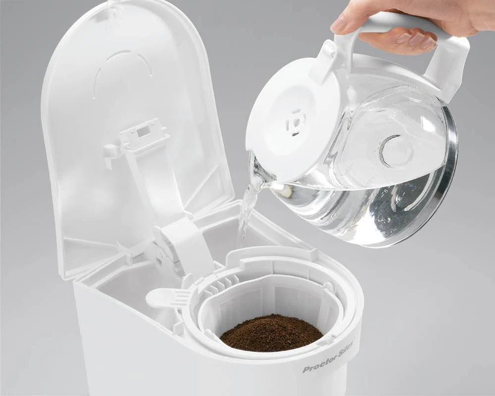 12-Cup White Coffee Maker V7030