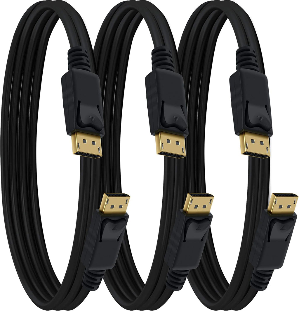 10-Pack Gold Plated DisplayPort to DisplayPort Cable 10 Feet Black X828610