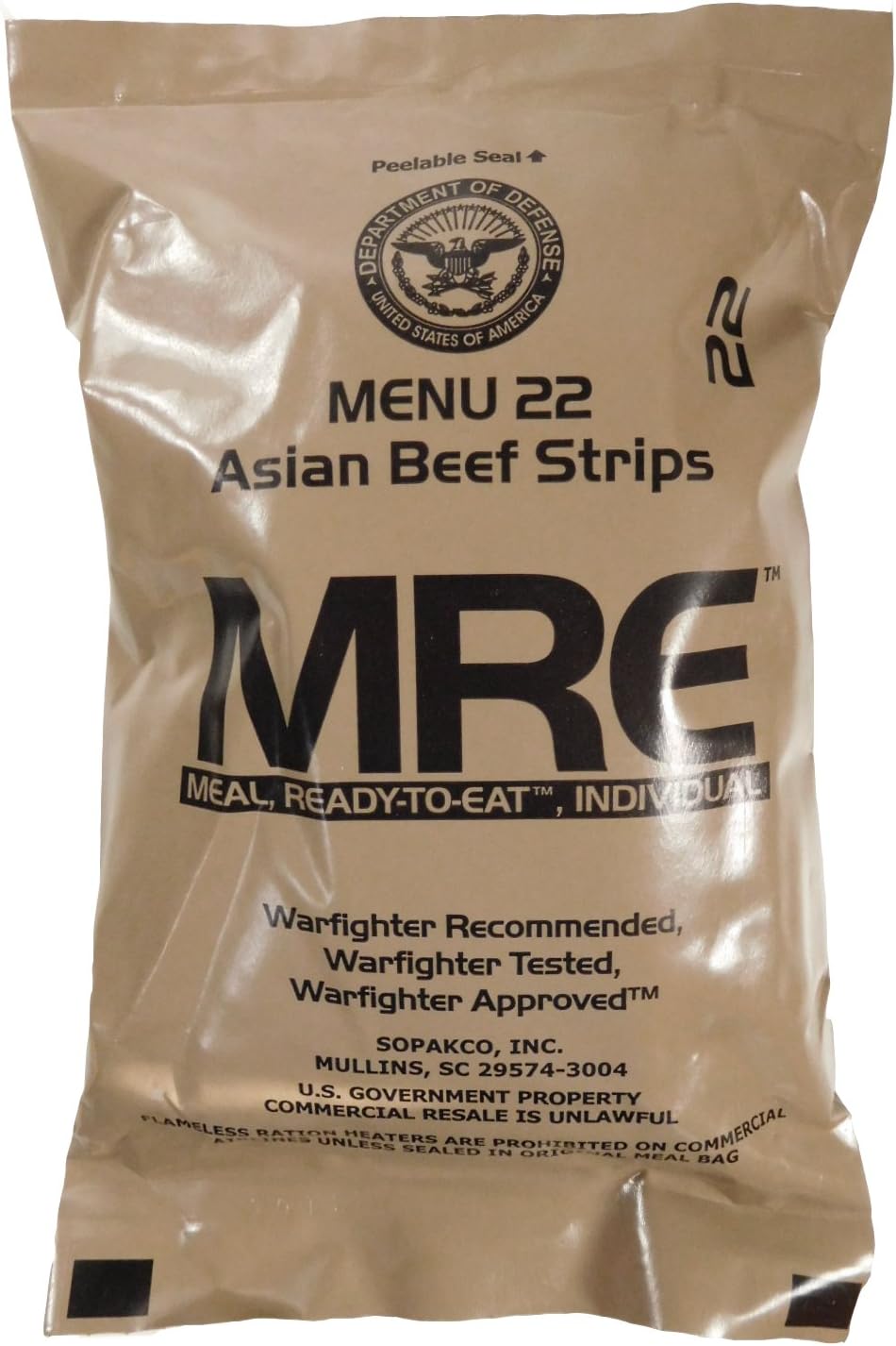 1 Pack Assorted Flavor MREs N502738