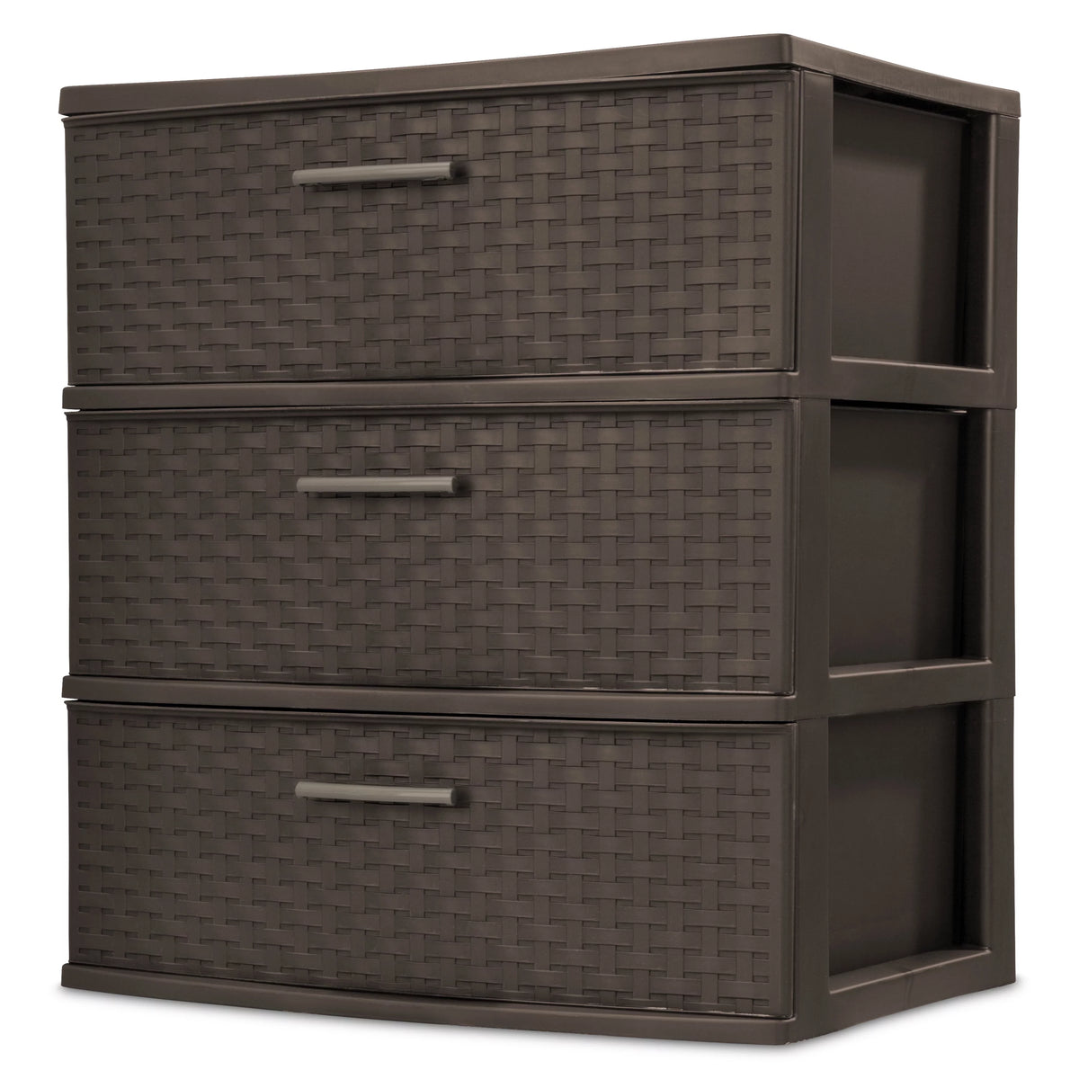 3 Drawer Wide Weave Tower Espresso B709746