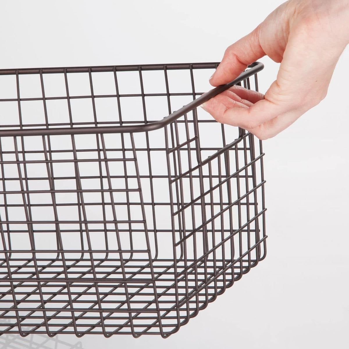 Metal Wire Bathroom Storage Basket 8 Pack Bronze Y488