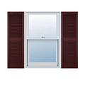 Vinyl Cathedral Top Open Louver Shutters Q872508