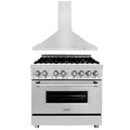 36 in. Dual Fuel Range and Range Hood I93125