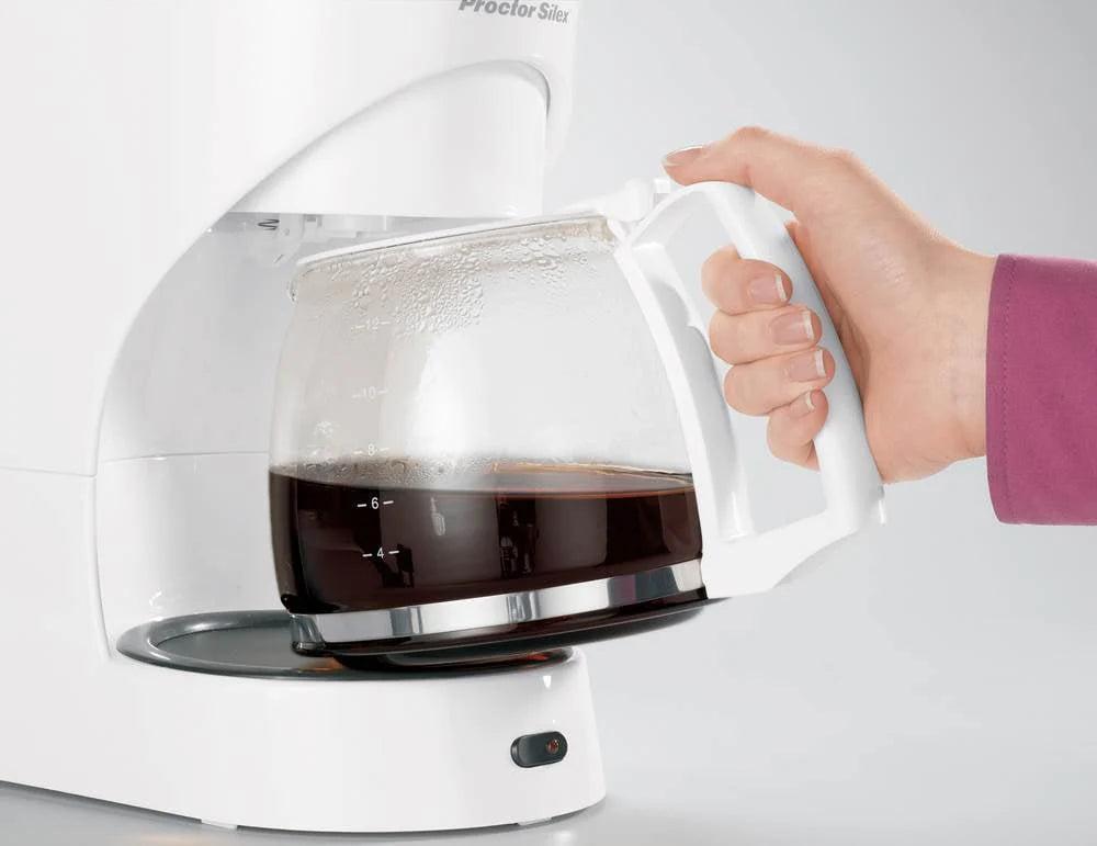 12-Cup White Coffee Maker V7030