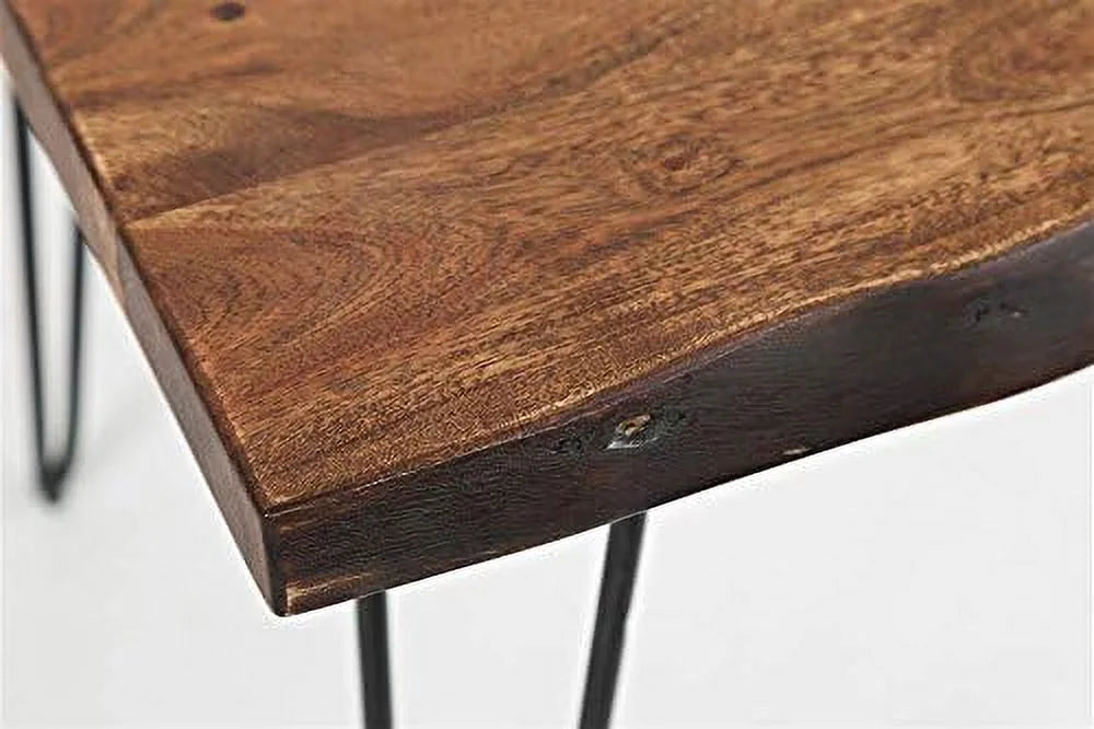 Solid Acacia Square End Table Q1111