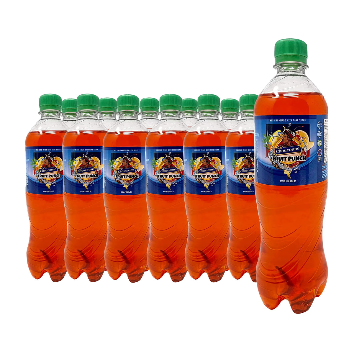 Kola Fruit Punch Flavor Soda Beverages Bottle, Pack of 11 G8826