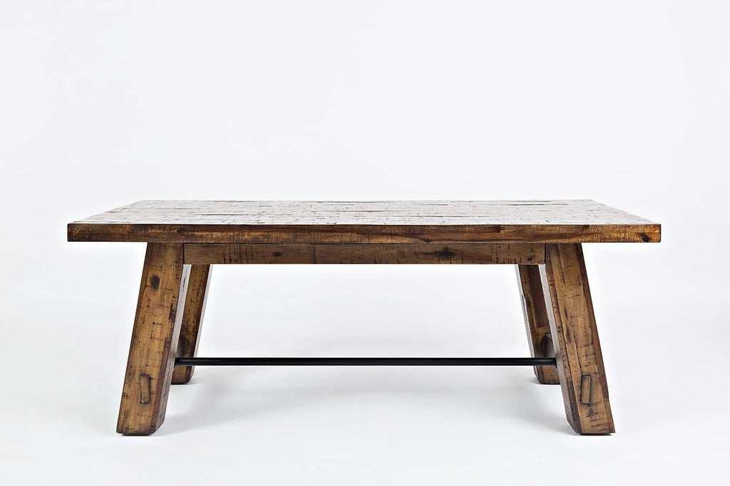 Rustic Industrial Acacia Coffee Table With Storage J70650