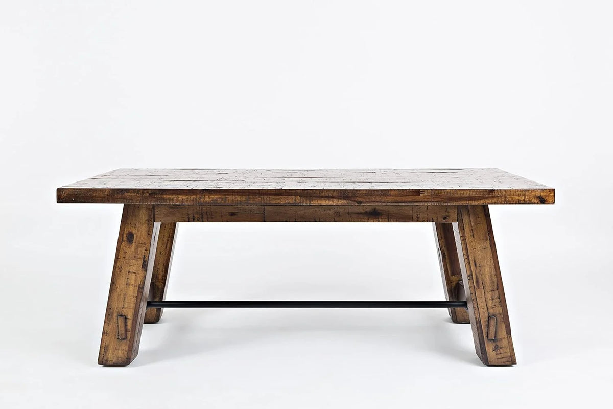 Rustic Industrial Acacia Coffee Table With Storage J70650