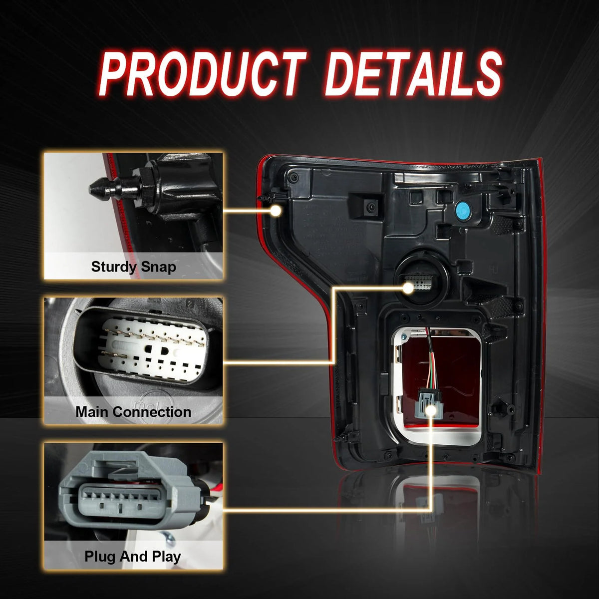 LED Tail Light RH/Passenger Side for Ford F150 D78169