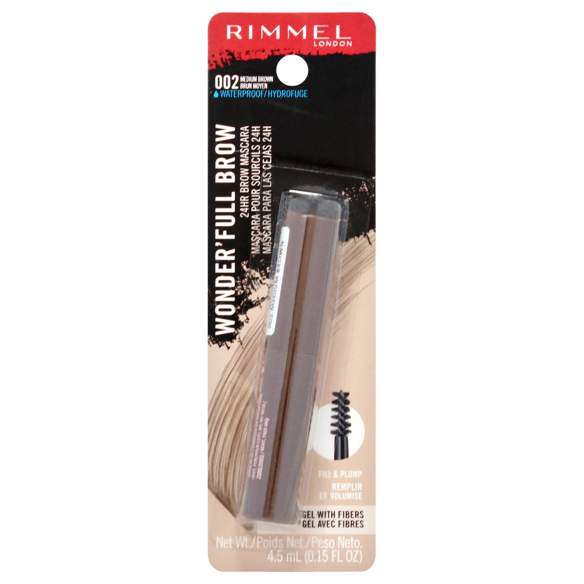 24HR Brow Mascara 0.15 oz Medium Brown N9775