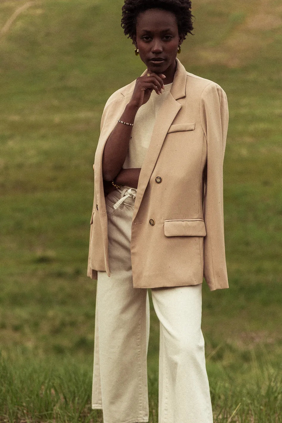 Taupe Blazer Z93828