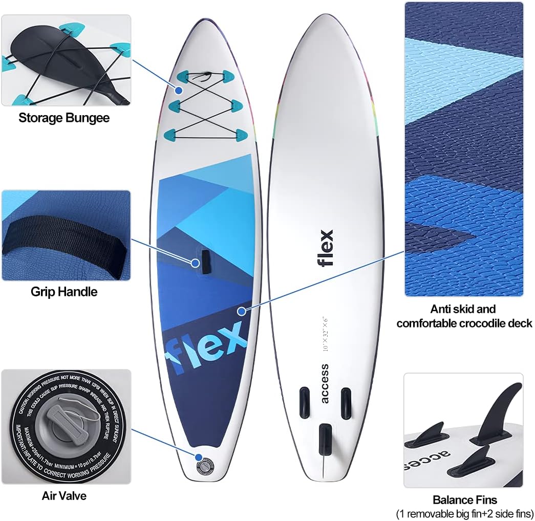 10 FT Stand-Up Paddleboard with Carry Bag T408672