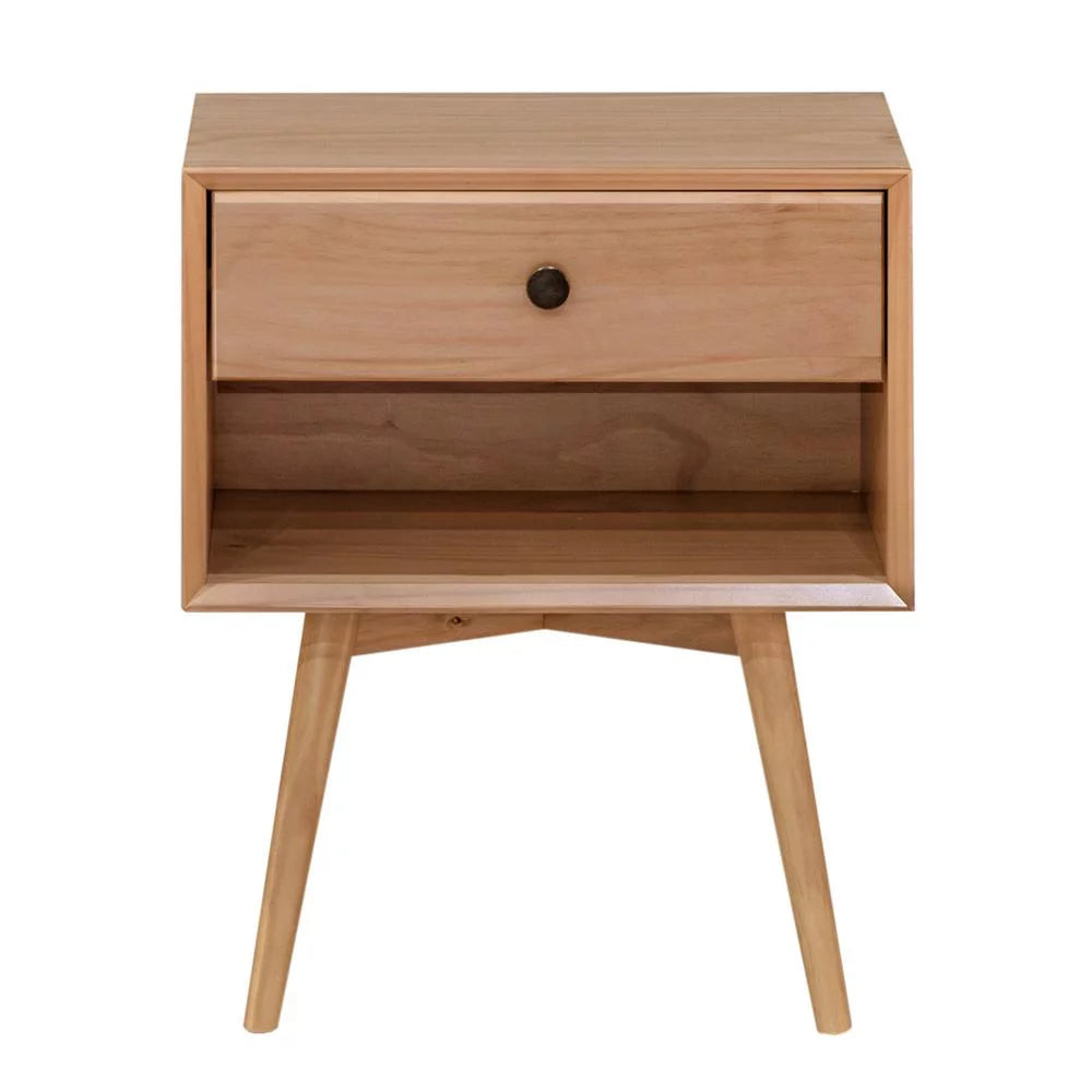 1-Drawer Solid Wood Nightstand N430