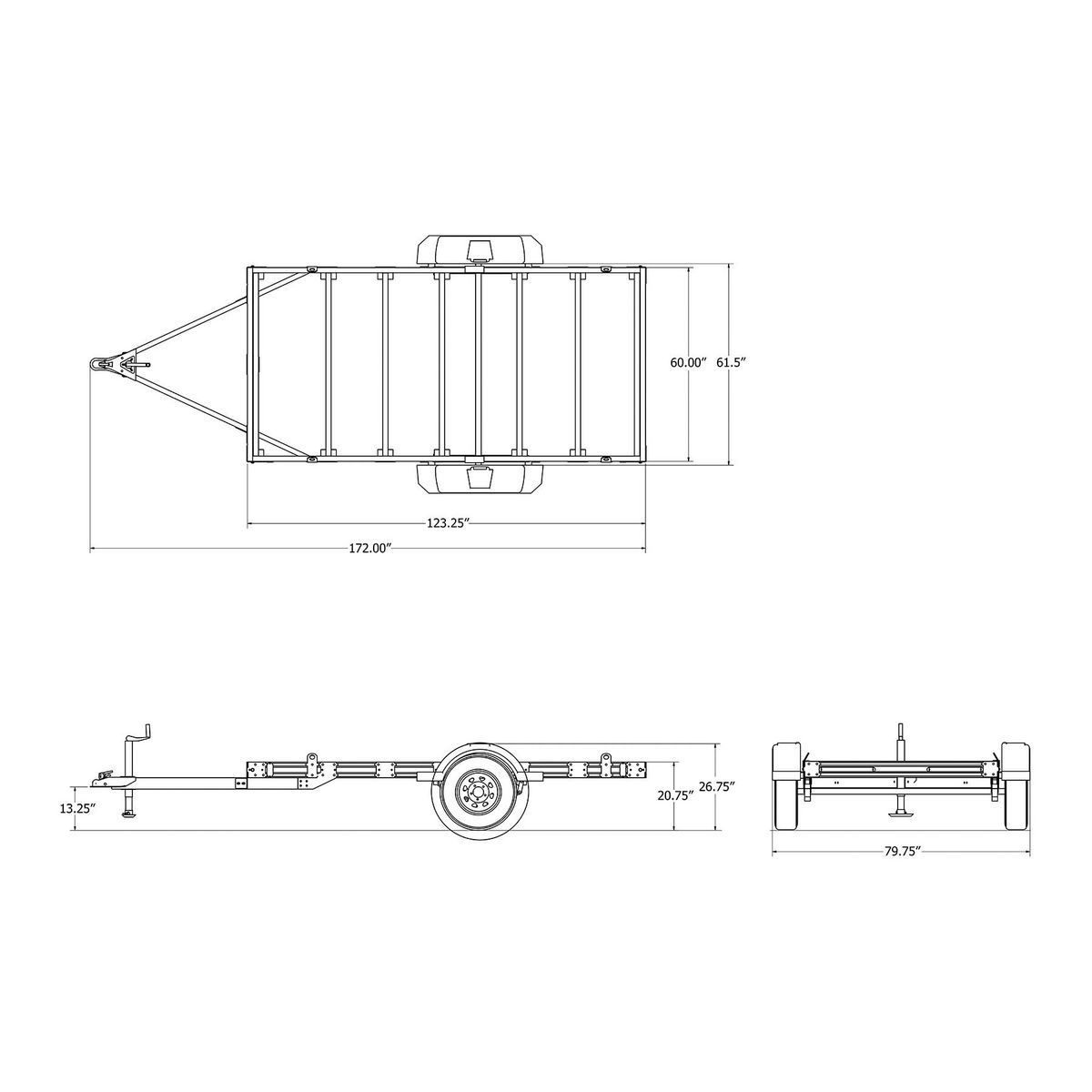 5 ft. x 10 ft. Utility Trailer P493982