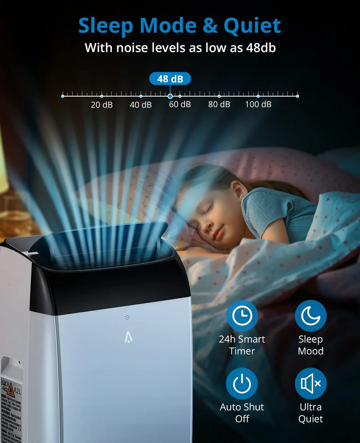 10000 BTU Portable Air Conditioner 3-in-1 with Remote Control J130481