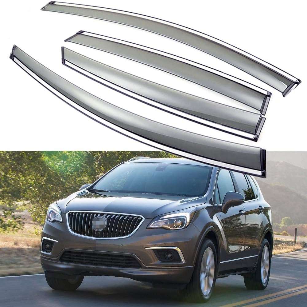 Car Window Visor Vent Shade Deflector Sun/Rain Guards U379