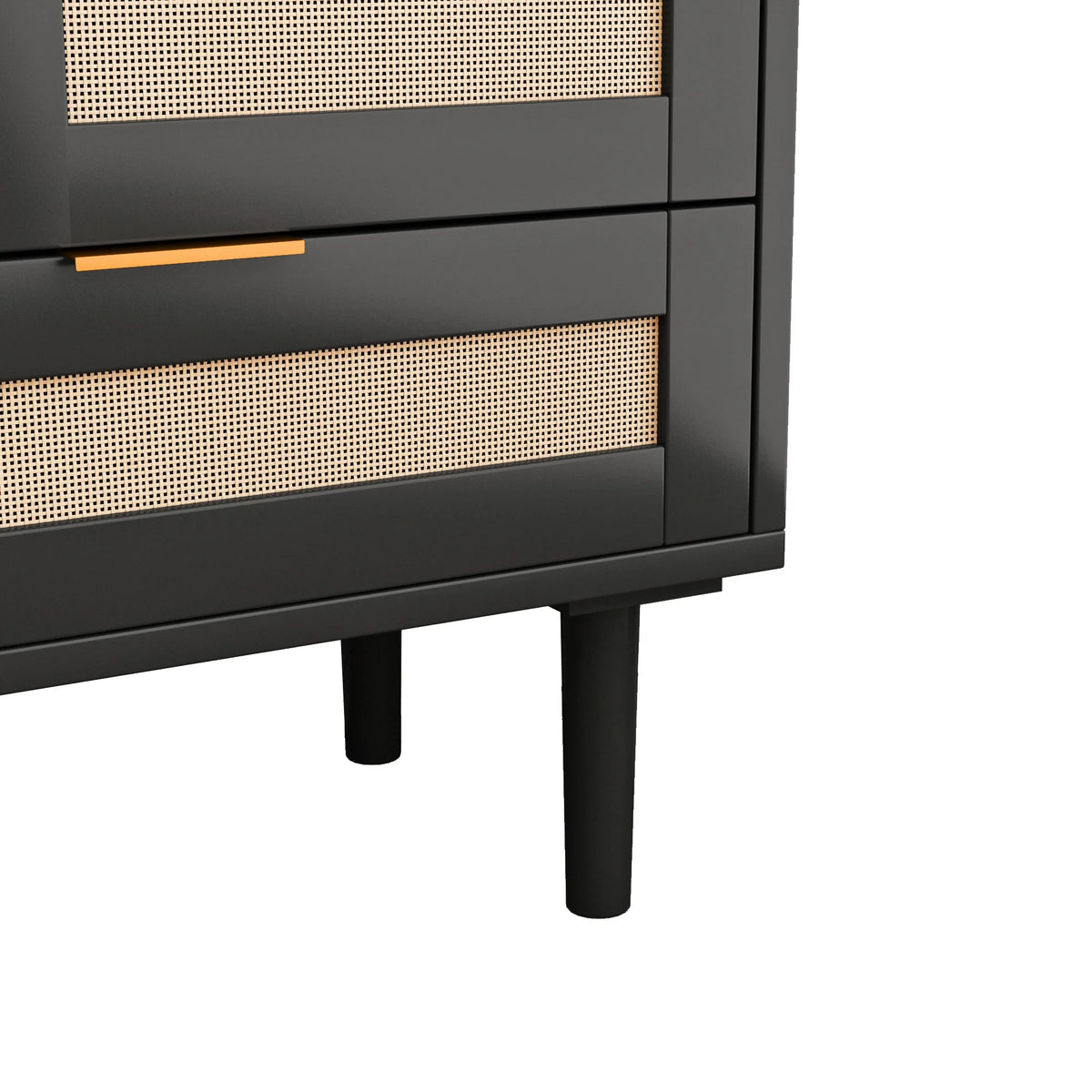 Black Sliding Barn Door Storage Cabinet B8542