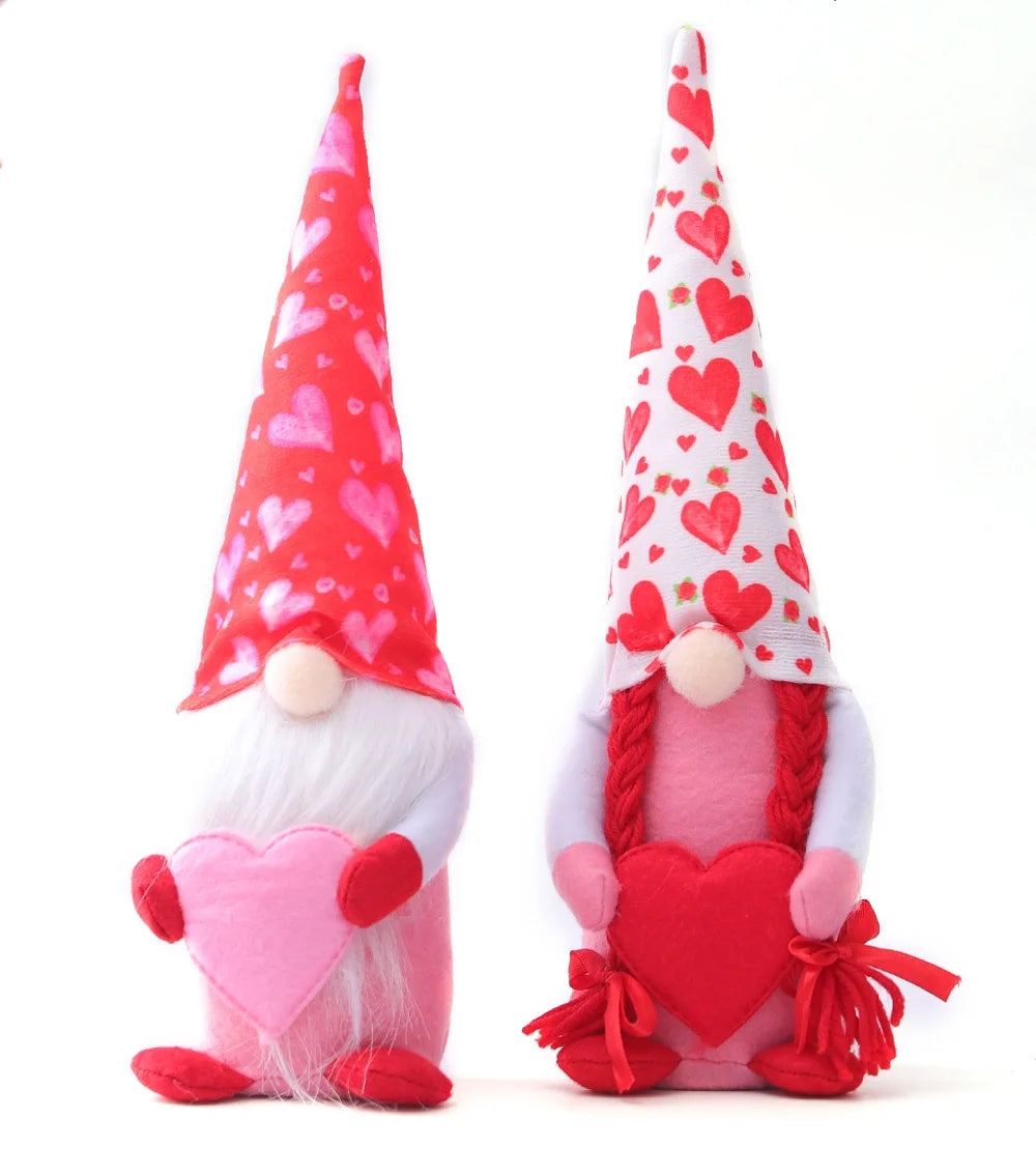 Valentine's Day Gnomes Plush Decorations A561