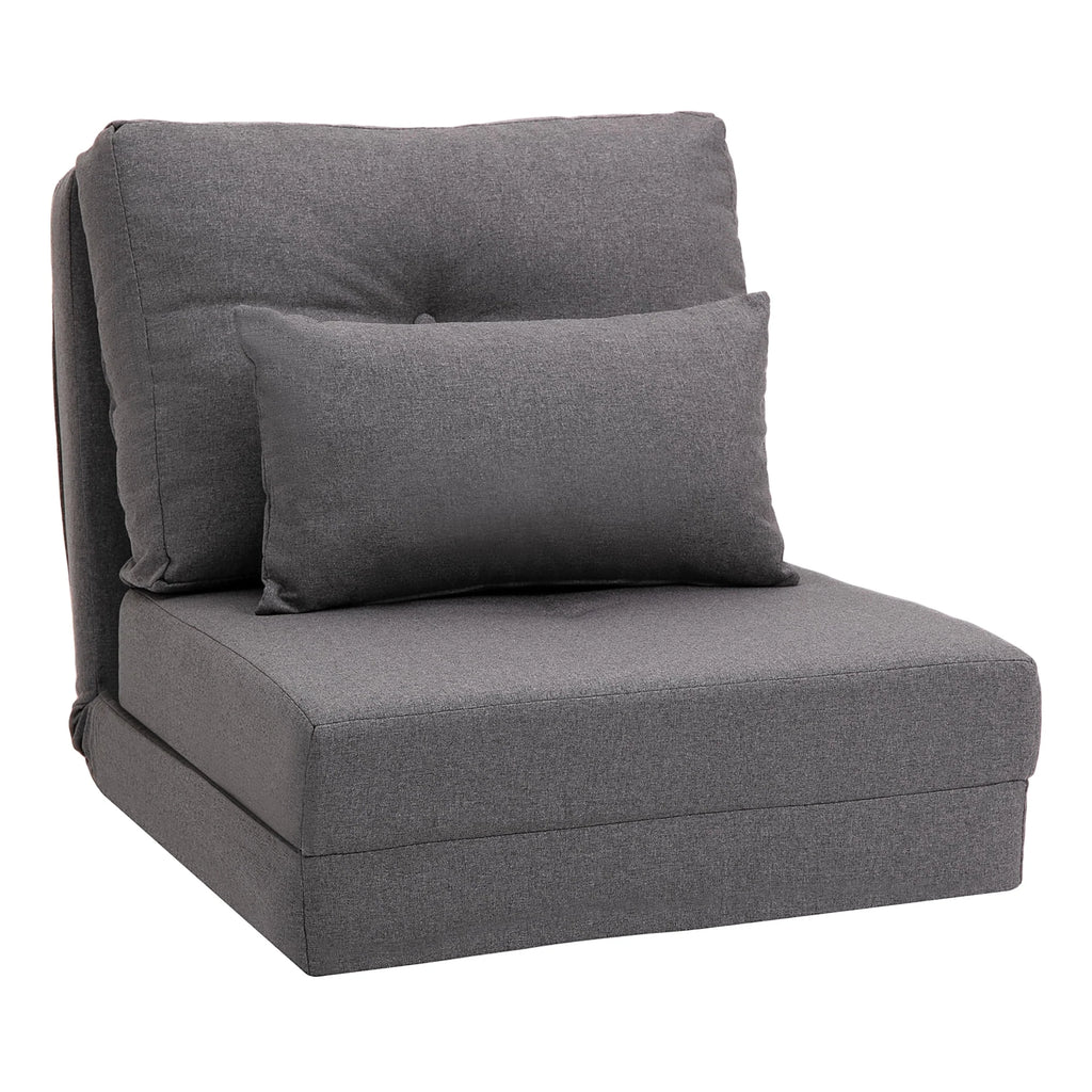Light Gray 2-in-1 Floor Sofa Bed B959475
