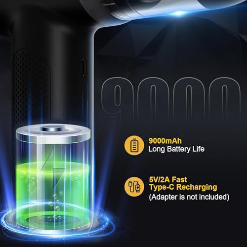 120000RPM 3 Speeds Cordless Electric Air Duster 7600mAh A8760