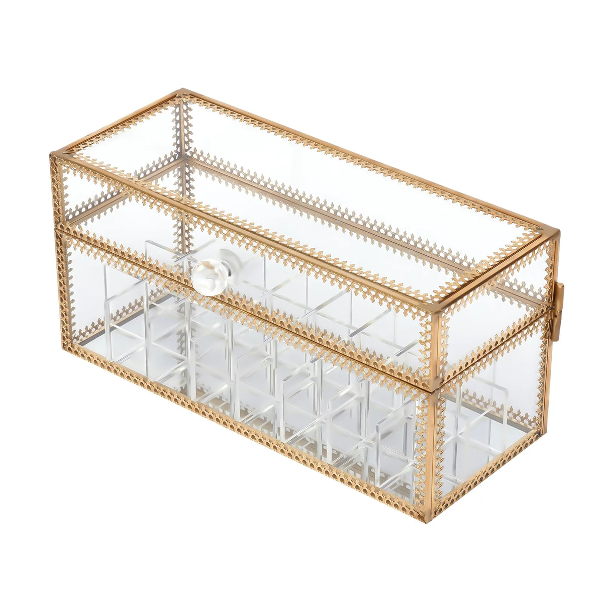 Clear 24-Grid Lipstick Storage Case S756247