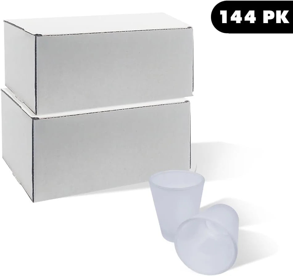 1.5 Oz 12 Pack Frosted Clear Shot Glass Set S7341