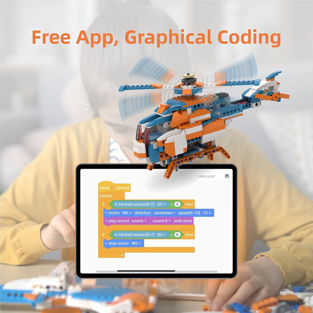 12-in-1 Coding Robot Stem Learning Toys Building Blocks C373444