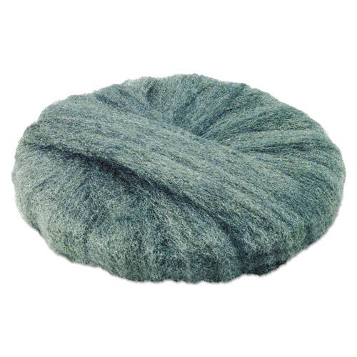 Gray Steel Wool Pads, Grade 0, 20x22 Diameter, 12/Carton Y345374